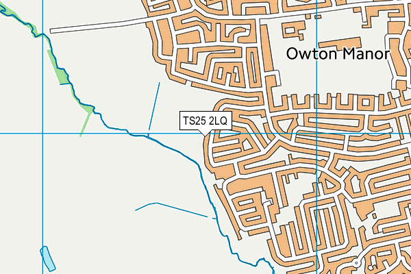 TS25 2LQ map - OS VectorMap District (Ordnance Survey)