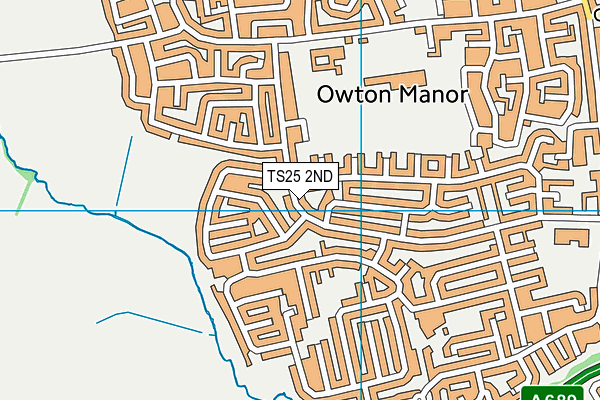 TS25 2ND map - OS VectorMap District (Ordnance Survey)