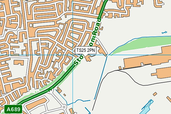 TS25 2PN map - OS VectorMap District (Ordnance Survey)