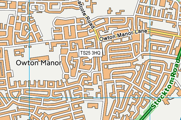 TS25 3HQ map - OS VectorMap District (Ordnance Survey)