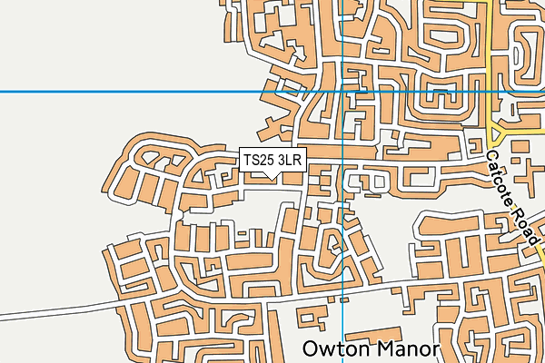 TS25 3LR map - OS VectorMap District (Ordnance Survey)