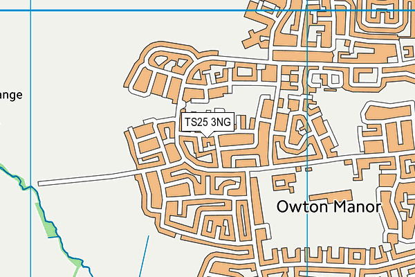 TS25 3NG map - OS VectorMap District (Ordnance Survey)