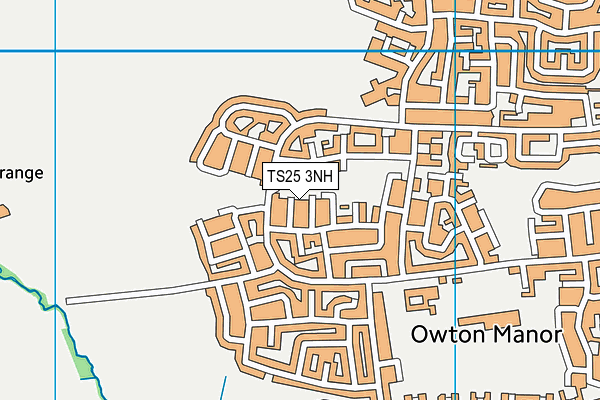 TS25 3NH map - OS VectorMap District (Ordnance Survey)