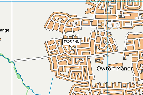 TS25 3NN map - OS VectorMap District (Ordnance Survey)