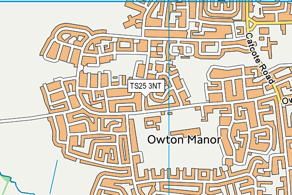TS25 3NT map - OS VectorMap District (Ordnance Survey)