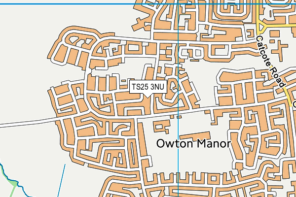 TS25 3NU map - OS VectorMap District (Ordnance Survey)