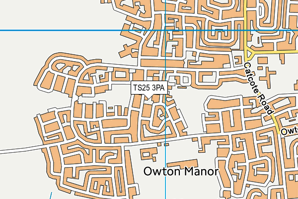 TS25 3PA map - OS VectorMap District (Ordnance Survey)
