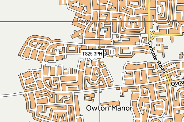 TS25 3PH map - OS VectorMap District (Ordnance Survey)