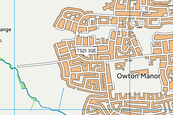 TS25 3QE map - OS VectorMap District (Ordnance Survey)