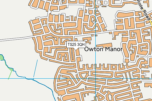 TS25 3QH map - OS VectorMap District (Ordnance Survey)