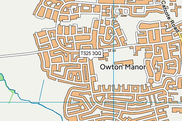 TS25 3QQ map - OS VectorMap District (Ordnance Survey)