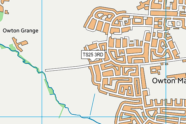 TS25 3RD map - OS VectorMap District (Ordnance Survey)