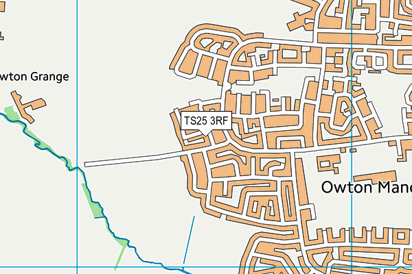 TS25 3RF map - OS VectorMap District (Ordnance Survey)