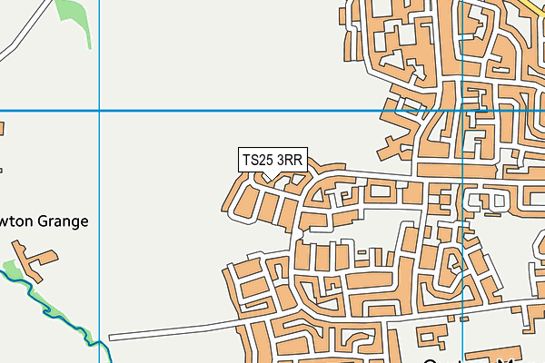 TS25 3RR map - OS VectorMap District (Ordnance Survey)