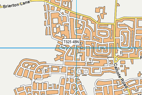 TS25 4BN map - OS VectorMap District (Ordnance Survey)