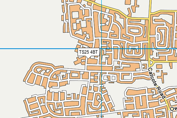 TS25 4BT map - OS VectorMap District (Ordnance Survey)