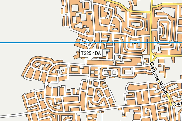 TS25 4DA map - OS VectorMap District (Ordnance Survey)