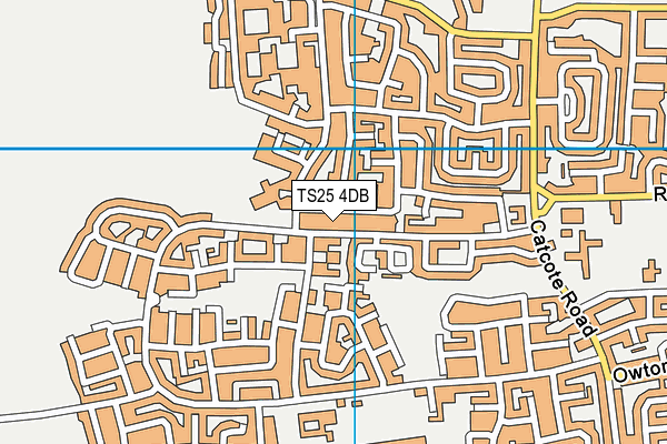 TS25 4DB map - OS VectorMap District (Ordnance Survey)
