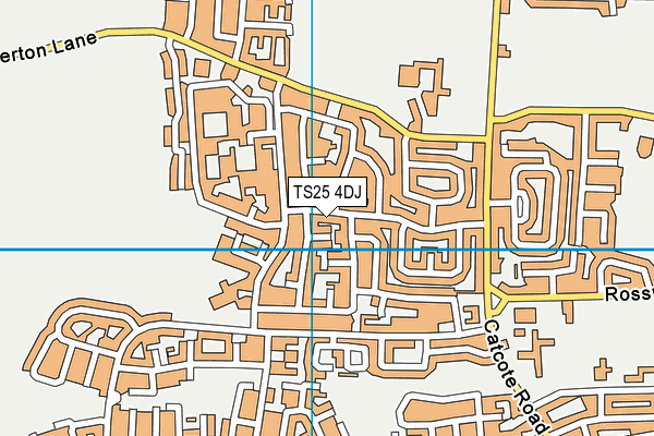 TS25 4DJ map - OS VectorMap District (Ordnance Survey)