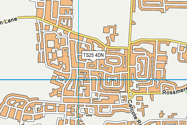 TS25 4DN map - OS VectorMap District (Ordnance Survey)