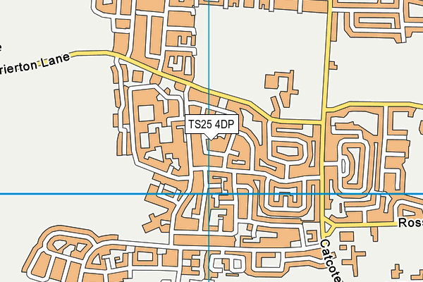 TS25 4DP map - OS VectorMap District (Ordnance Survey)