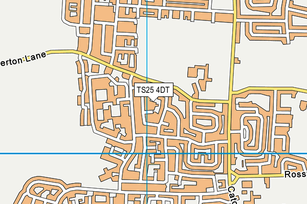 TS25 4DT map - OS VectorMap District (Ordnance Survey)