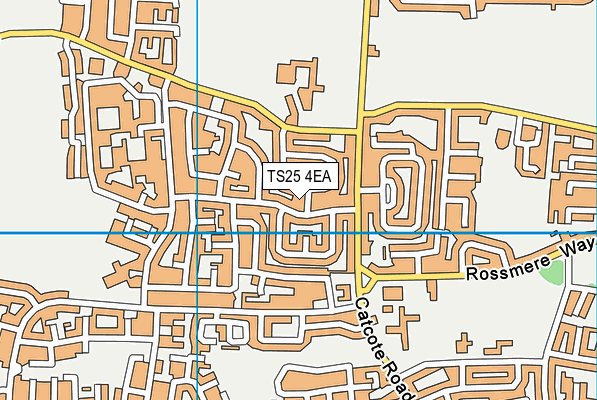 TS25 4EA map - OS VectorMap District (Ordnance Survey)
