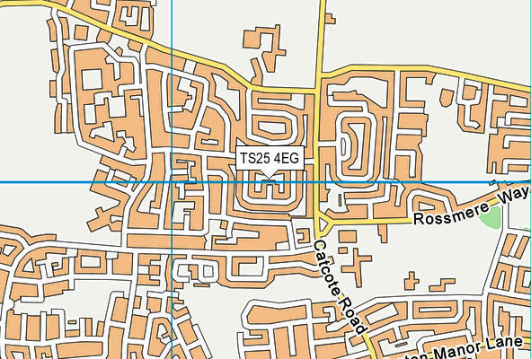 TS25 4EG map - OS VectorMap District (Ordnance Survey)