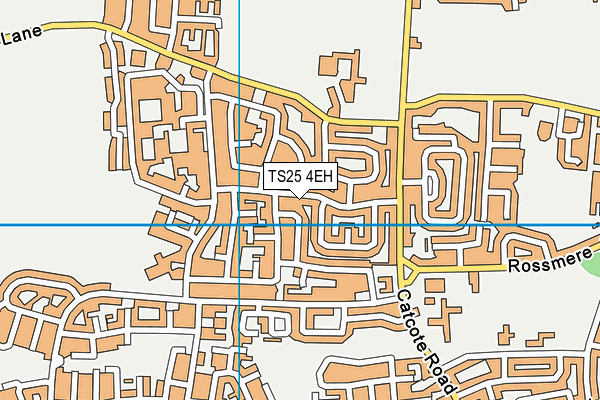 TS25 4EH map - OS VectorMap District (Ordnance Survey)
