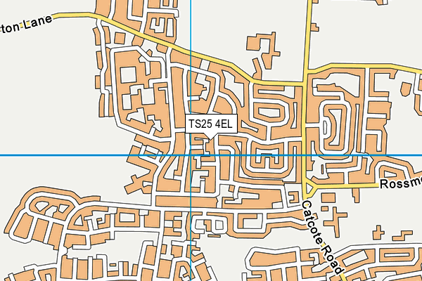 TS25 4EL map - OS VectorMap District (Ordnance Survey)