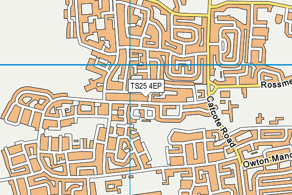 TS25 4EP map - OS VectorMap District (Ordnance Survey)