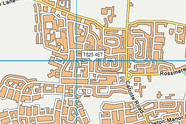 TS25 4ET map - OS VectorMap District (Ordnance Survey)