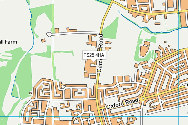 English Martyrs Catholic School and Sixth Form College map (TS25 4HA) - OS VectorMap District (Ordnance Survey)