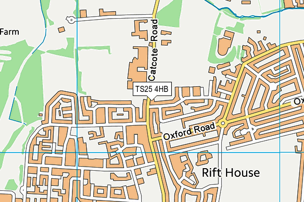 TS25 4HB map - OS VectorMap District (Ordnance Survey)