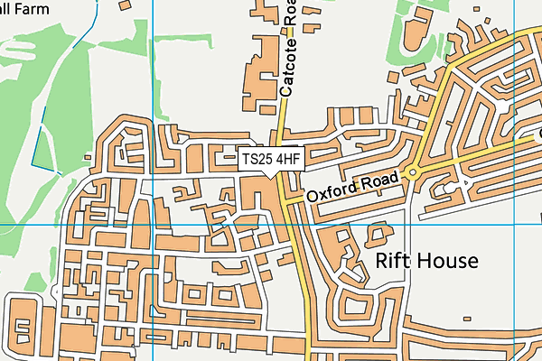 TS25 4HF map - OS VectorMap District (Ordnance Survey)