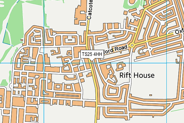 TS25 4HH map - OS VectorMap District (Ordnance Survey)