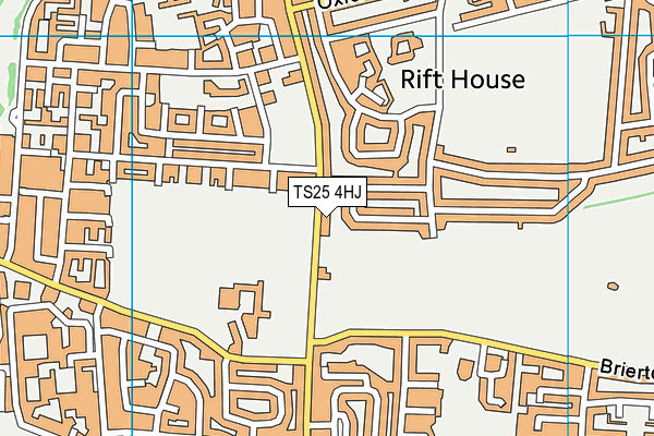 TS25 4HJ map - OS VectorMap District (Ordnance Survey)