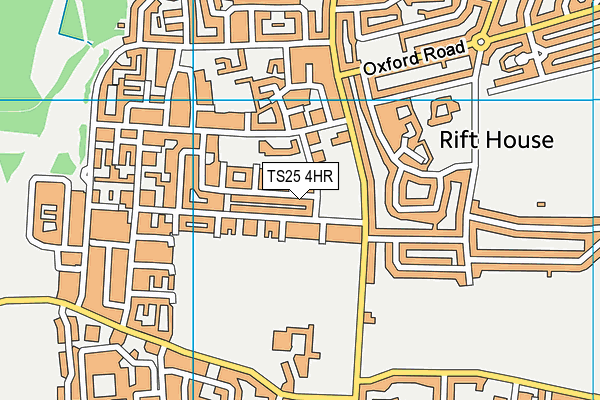 TS25 4HR map - OS VectorMap District (Ordnance Survey)