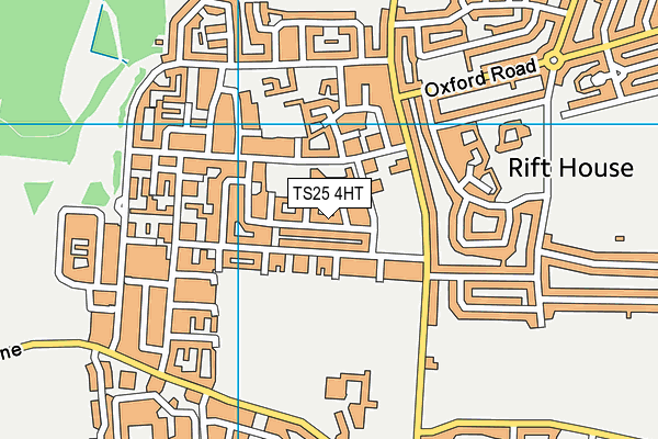 TS25 4HT map - OS VectorMap District (Ordnance Survey)