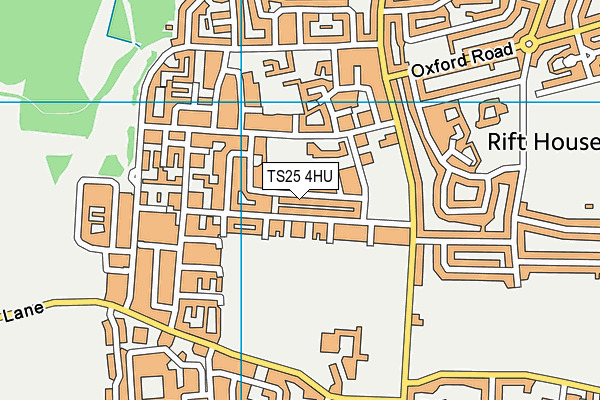 TS25 4HU map - OS VectorMap District (Ordnance Survey)