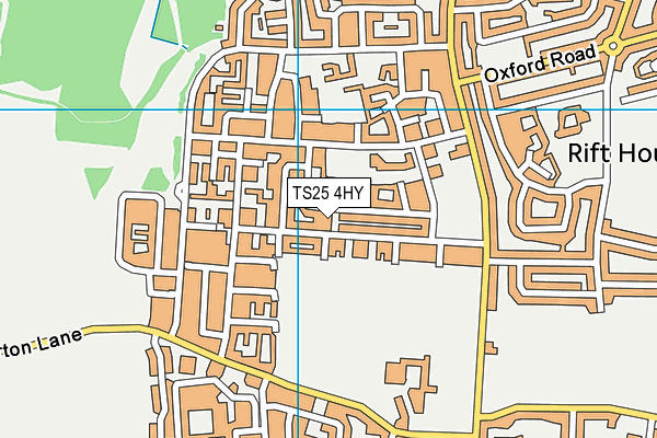 TS25 4HY map - OS VectorMap District (Ordnance Survey)