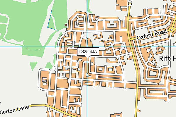 TS25 4JA map - OS VectorMap District (Ordnance Survey)
