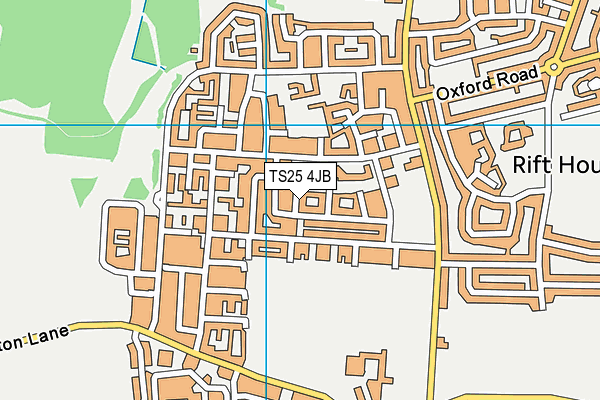 TS25 4JB map - OS VectorMap District (Ordnance Survey)