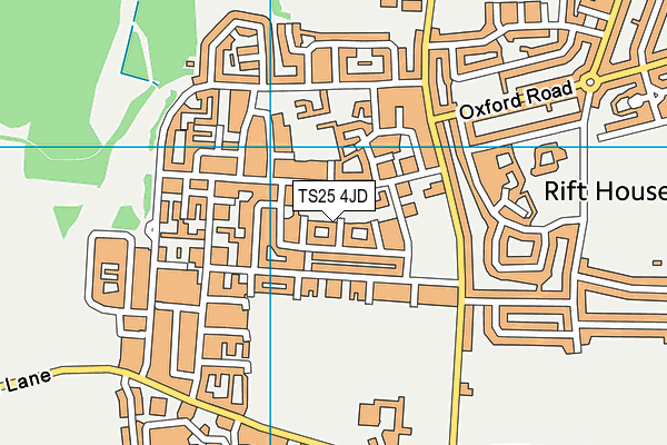 TS25 4JD map - OS VectorMap District (Ordnance Survey)
