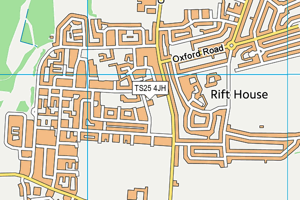 TS25 4JH map - OS VectorMap District (Ordnance Survey)