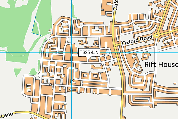 TS25 4JN map - OS VectorMap District (Ordnance Survey)