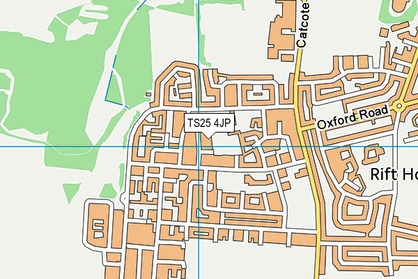 TS25 4JP map - OS VectorMap District (Ordnance Survey)