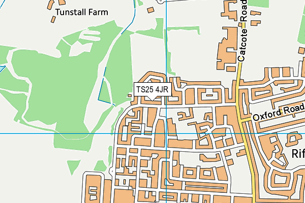 TS25 4JR map - OS VectorMap District (Ordnance Survey)