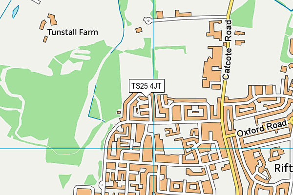 TS25 4JT map - OS VectorMap District (Ordnance Survey)