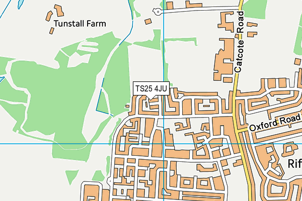 TS25 4JU map - OS VectorMap District (Ordnance Survey)